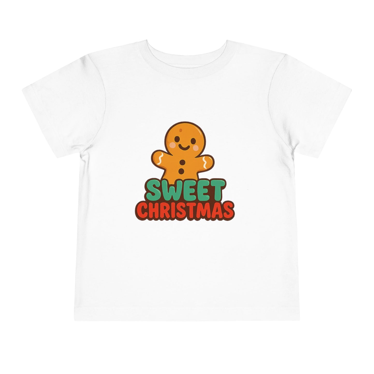 Sweet Christmas Toddler Tee — Gingerbread Kids Holiday Shirt