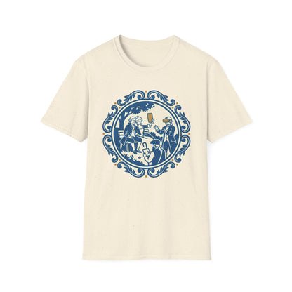 Vintage Blue Rococo Smartphone Toile -  T-Shirt