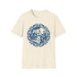 Vintage Blue Rococo Smartphone Toile -  T-Shirt