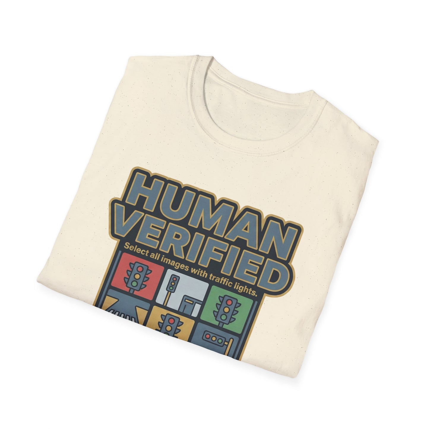 Human Verified T-Shirt — "I Am Not a Robot" CAPTCHA Graphic Tee