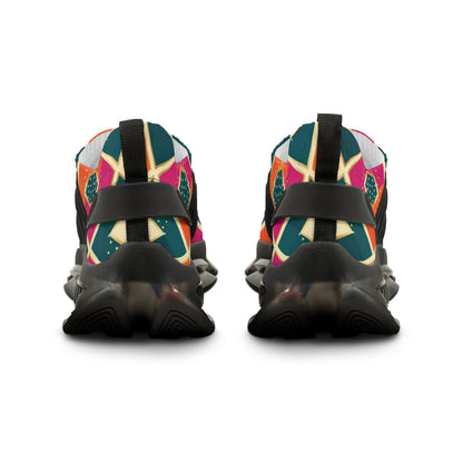 Men's Mesh Sneakers — Colorful Geometric Pattern Athletic Shoes (free shipping)