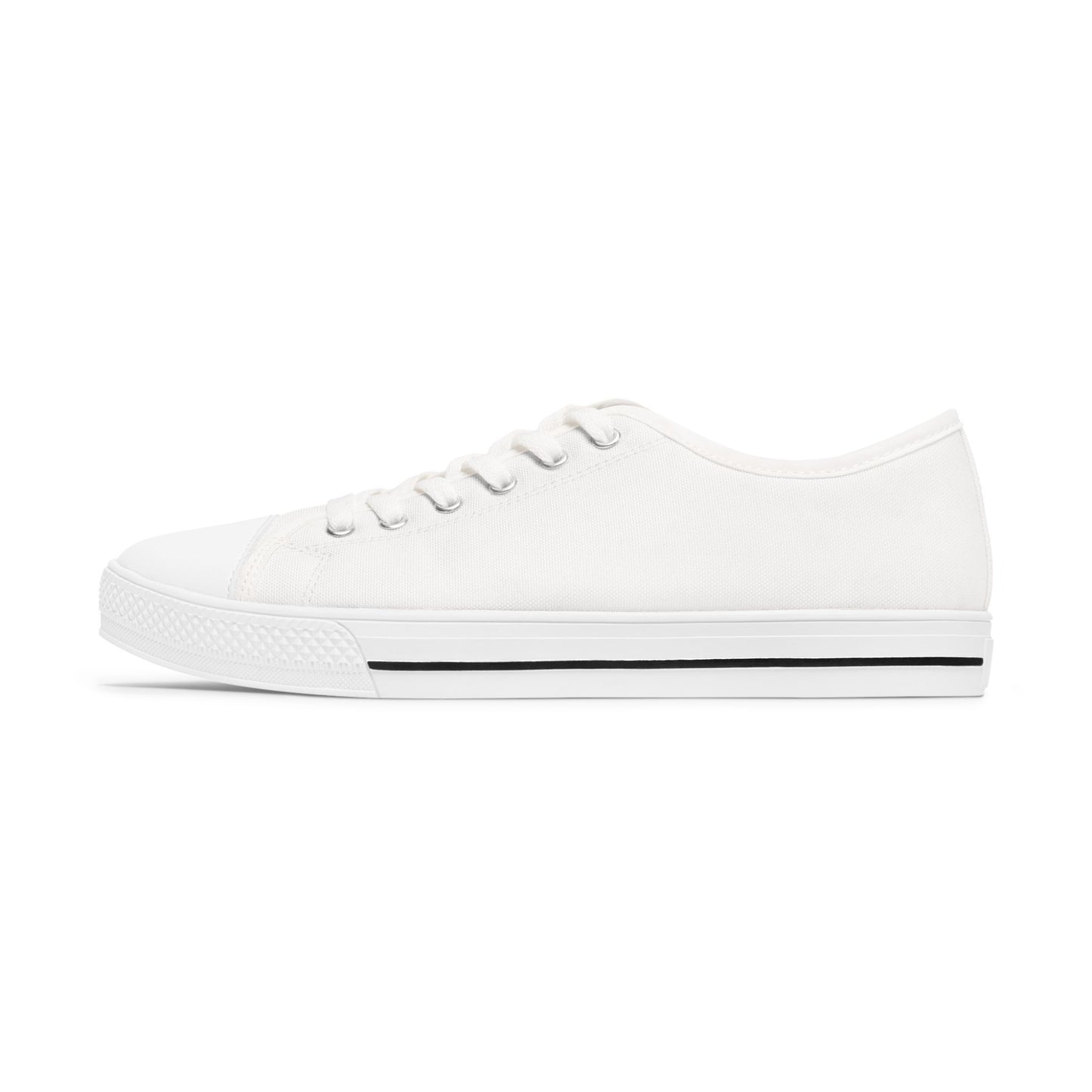 Classic White Low-Top Sneakers — Women’s Casual Canvas Shoes