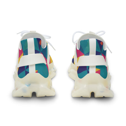 men's Colorful Geometric Mesh Sneakers — Men's Athletic Casual Shoes (free shipping)