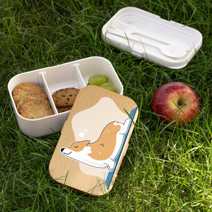 Corgi Yoga Bento Lunch Box - Cute & Functional Meal Container