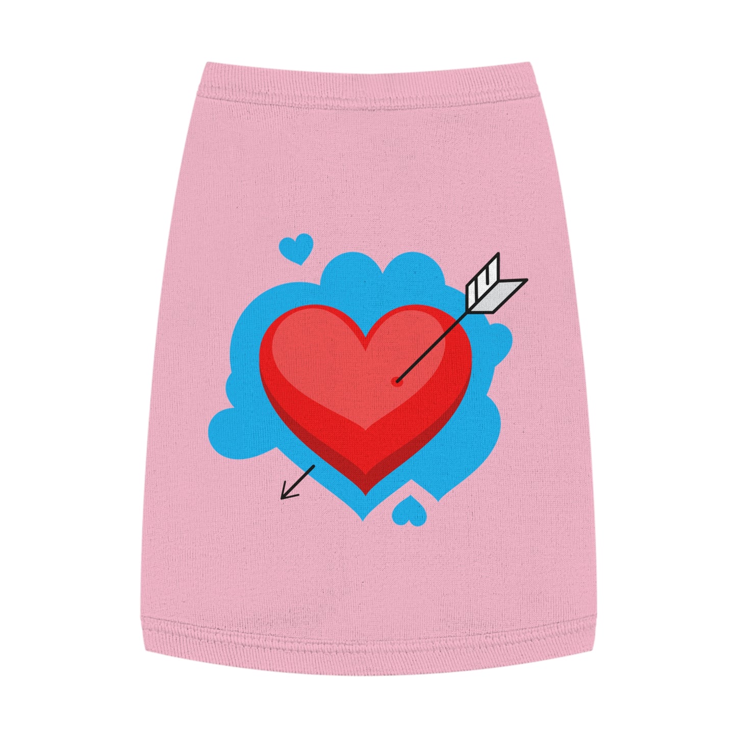 Pet Tank - Arrow Through Heart Cute Valentine Dog Shirt