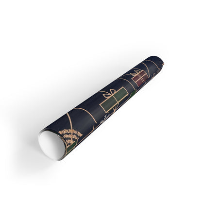 Holiday Gift Wrapping Paper Roll - Festive Christmas Designs