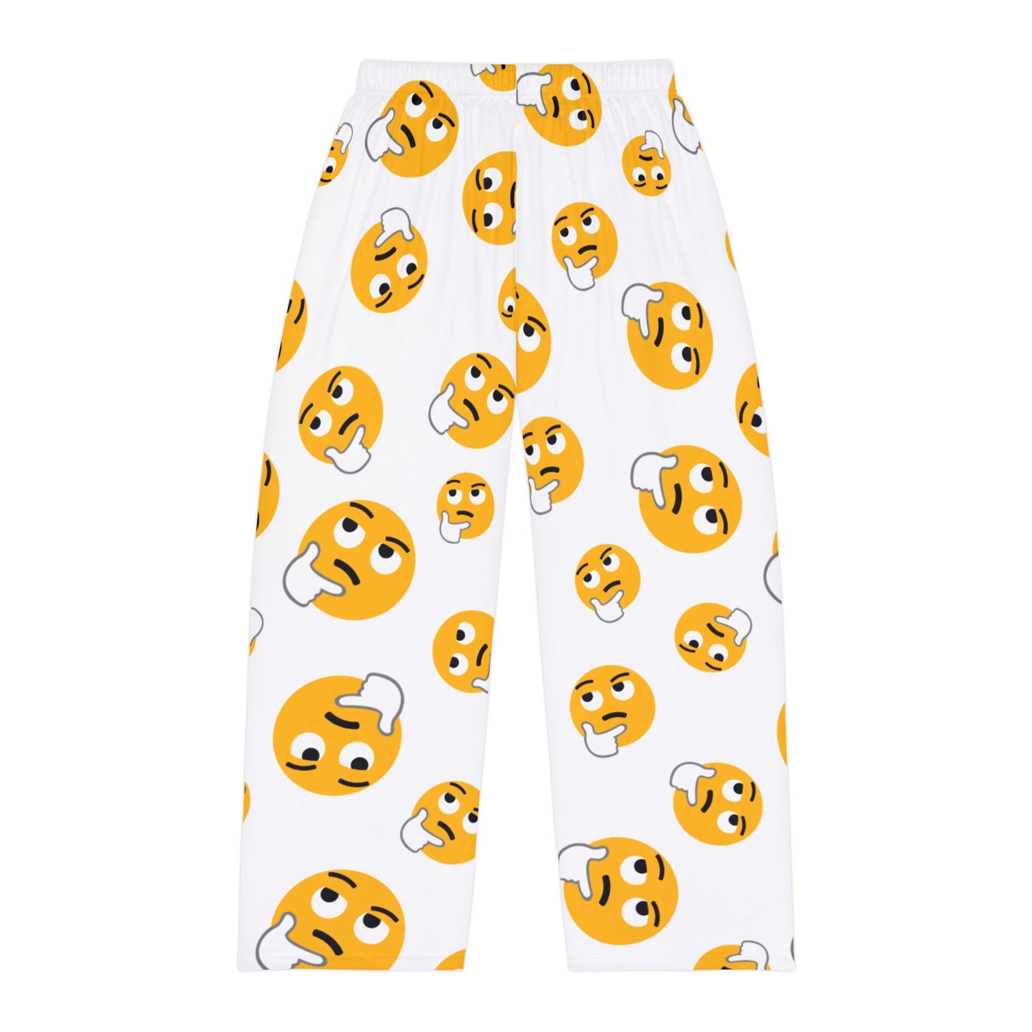 Thinking Face Emoji Pajama Pants — Novelty Men's Sleepwear