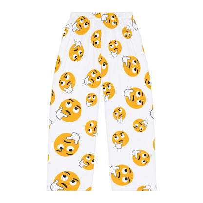 Thinking Face Emoji Pajama Pants — Novelty Men's Sleepwear