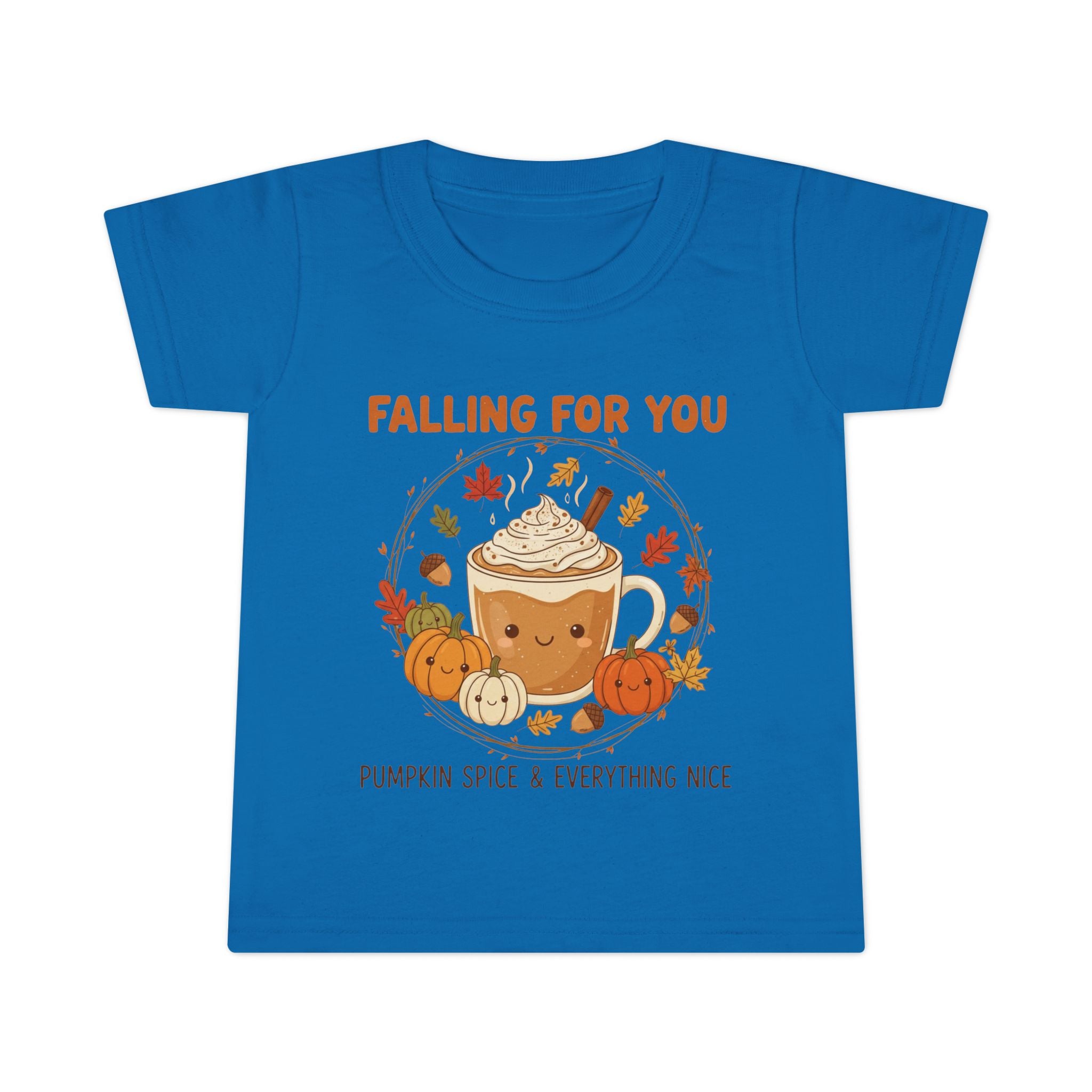 Fall-Themed Toddler T-Shirt, Cute Autumn Tee, Pumpkin Spice Fun, Thanksgiving Outfit, Seasonal Kids Apparel