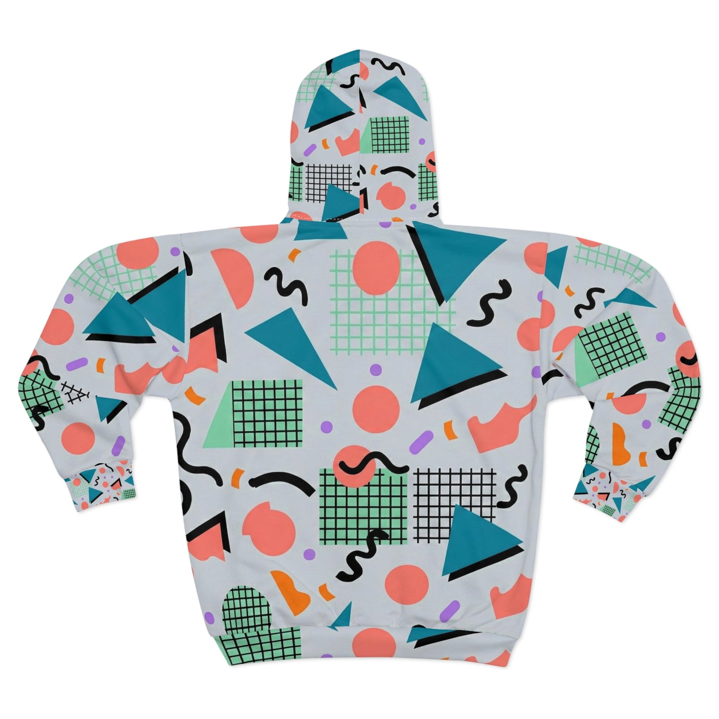Retro 80’s Memphis Geometric Zip Hoodie