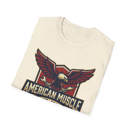 American Muscle Eagle T-Shirt — Vintage V8 Car Lover Tee