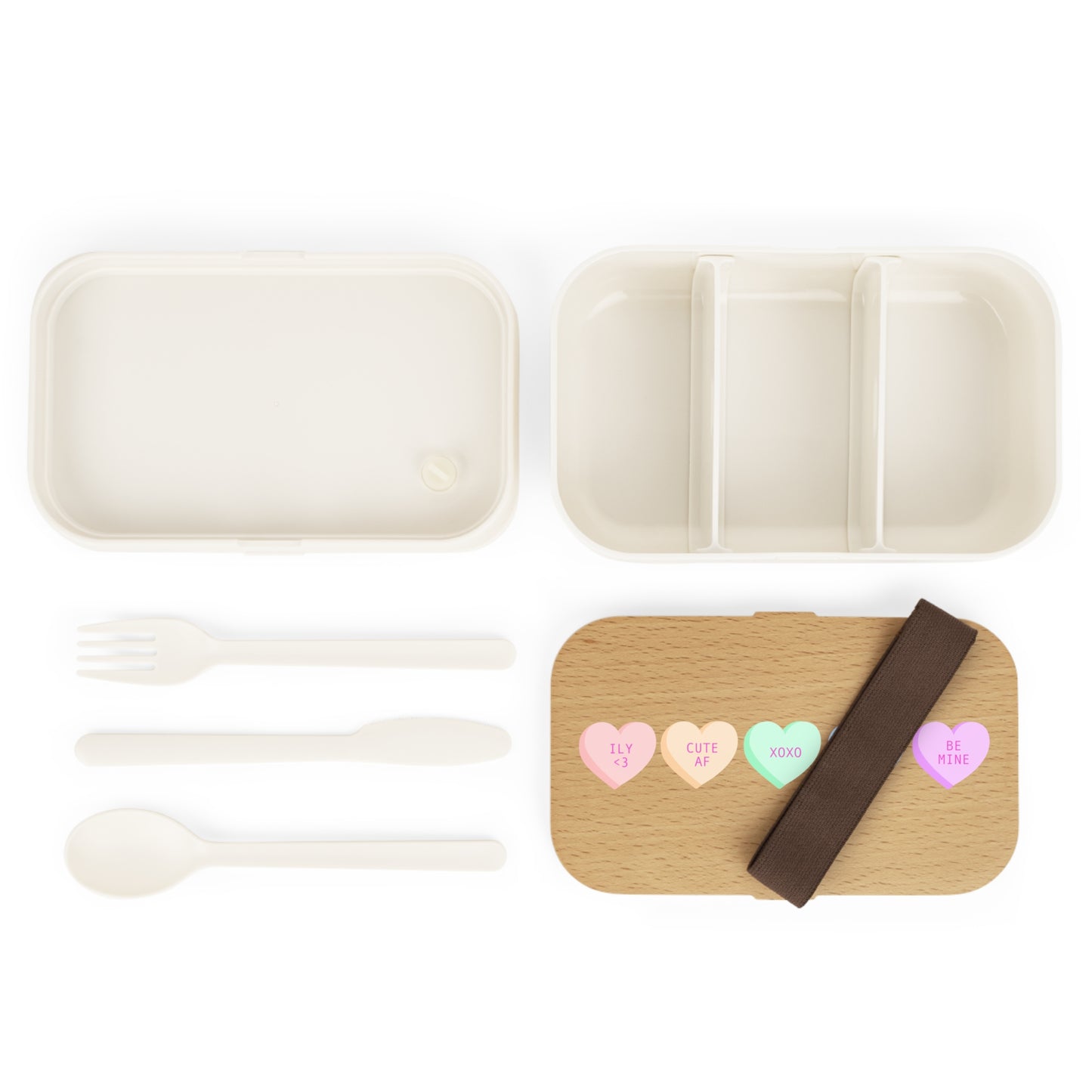 Cute Heart-Themed Bento Lunch Box - Perfect for Valentine's Day and Everyday Meal Prep