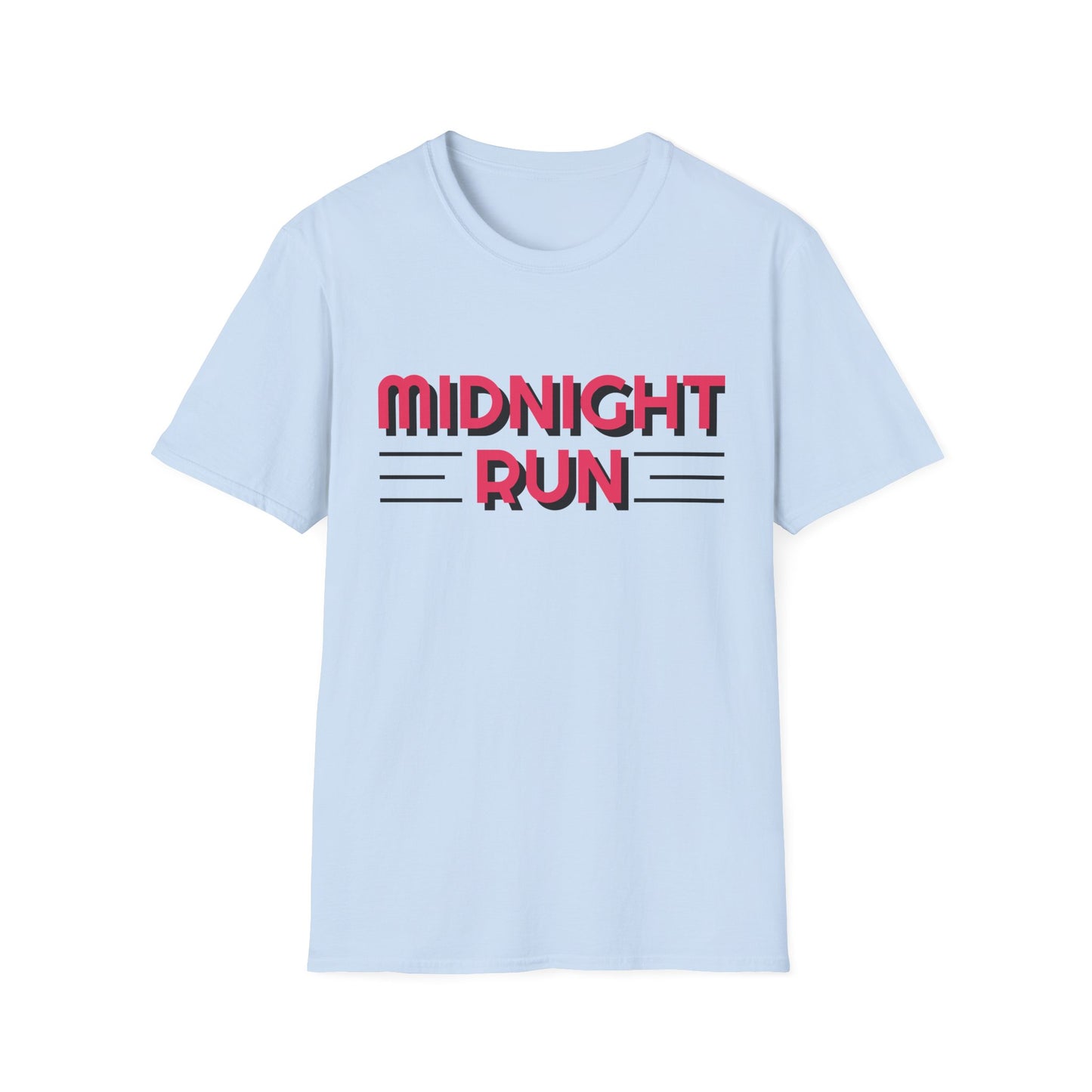 Midnight Run T-Shirt — Retro Pink Track Graphic Tee