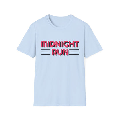 Midnight Run T-Shirt — Retro Pink Track Graphic Tee