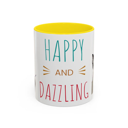 Happy and Dazzling Smoking Cat Accent Coffee Mug — 11/15oz (free shipping)