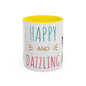 Happy and Dazzling Smoking Cat Accent Coffee Mug — 11/15oz (free shipping)