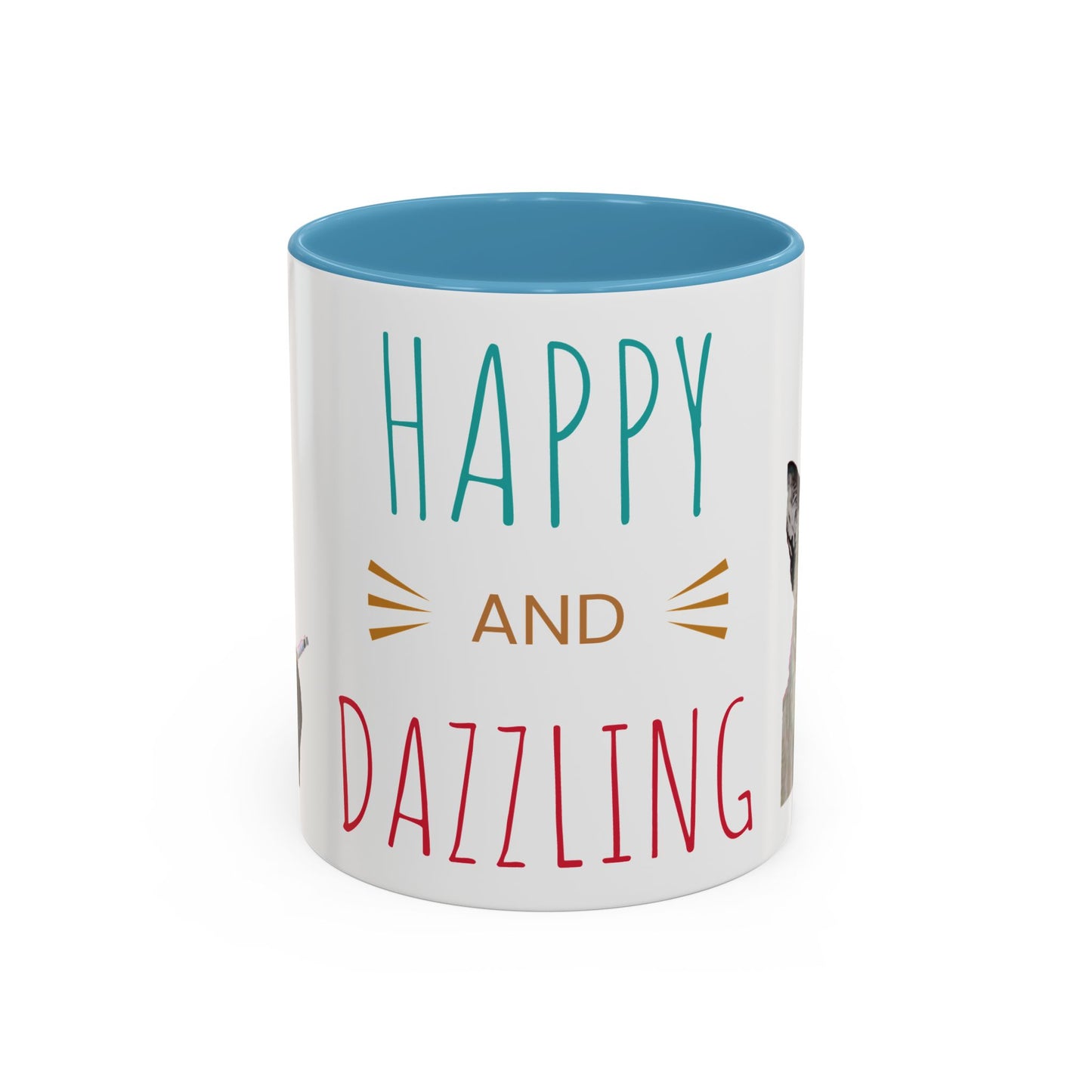 Happy and Dazzling Smoking Cat Accent Coffee Mug — 11/15oz (free shipping)