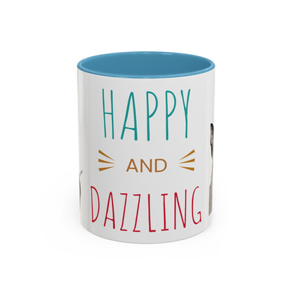 Happy and Dazzling Smoking Cat Accent Coffee Mug — 11/15oz (free shipping)