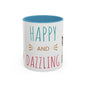 Happy and Dazzling Smoking Cat Accent Coffee Mug — 11/15oz (free shipping)