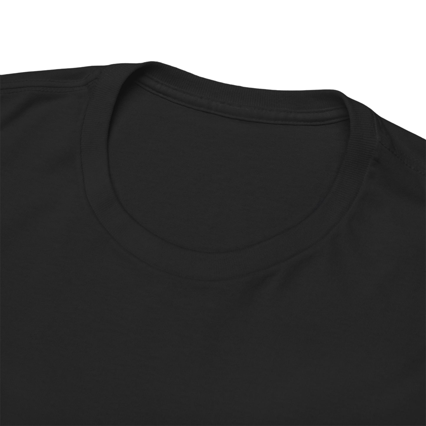 Women’s Casual Black Heavy Cotton Tee - Perfect for Everyday Comfort