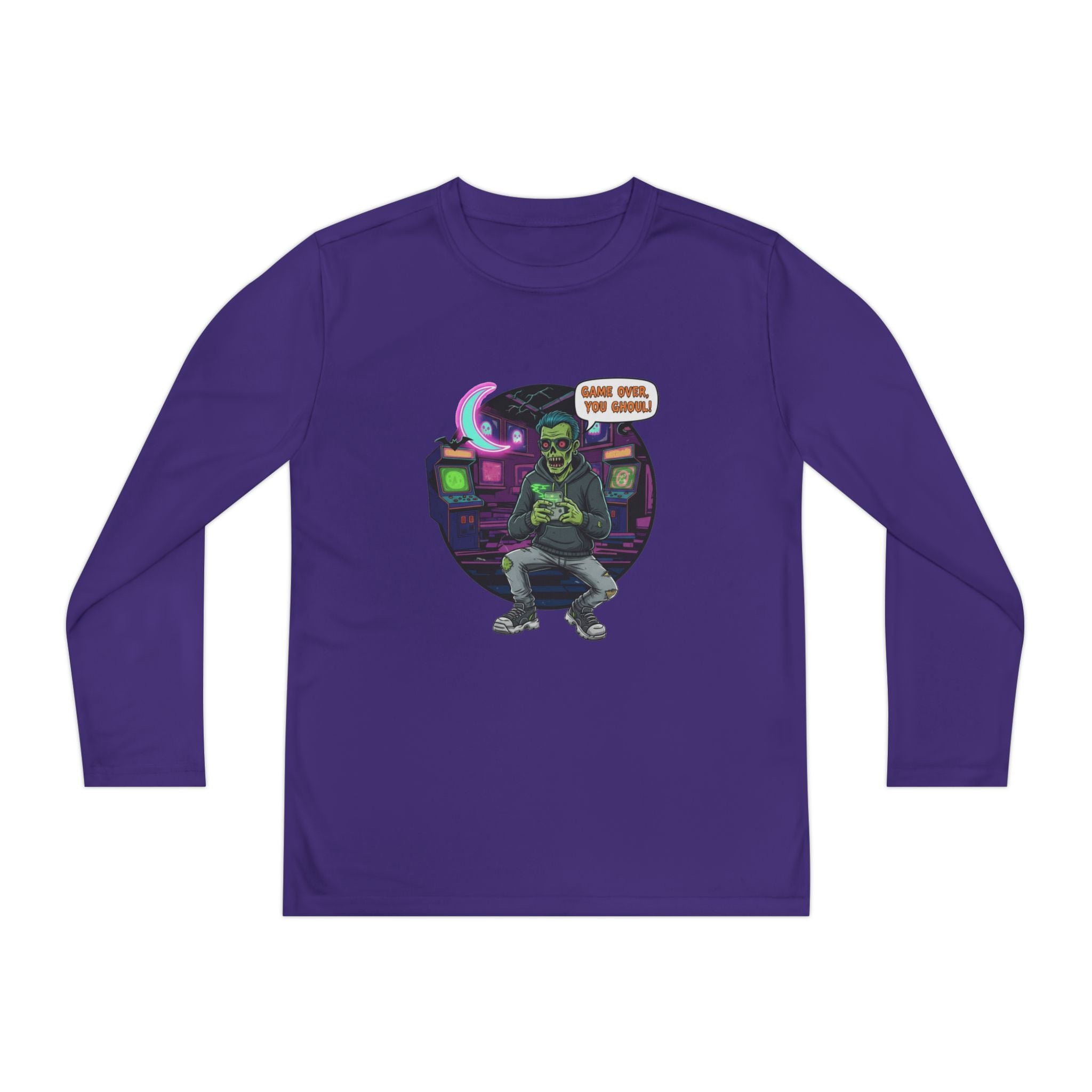 Youth Long Sleeve Tee, Gamer Shirt, Kids Graphic Tee, Halloween Costume Top, Fun Kids Apparel, Birthday Gift for Boys