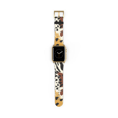 Wildlife Print Watch Band - Trendy and Stylish Accessory for Animal Lovers