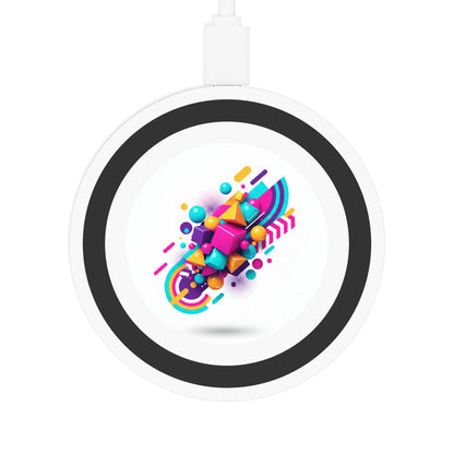 Quake Wireless Charging Pad — Colorful Geometric Qi Charger (free shipping)