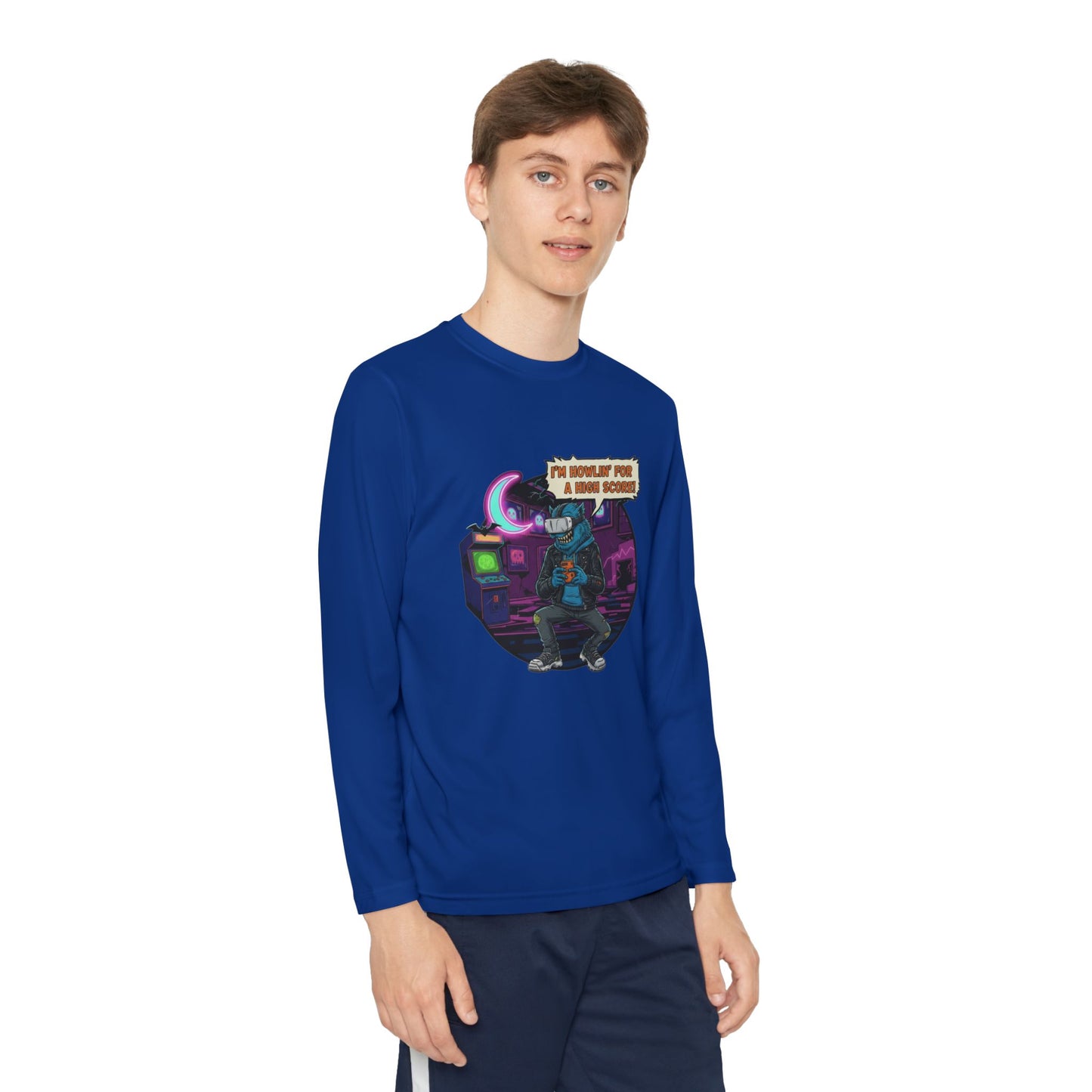 Youth Graphic Long Sleeve Tee - Cool Gamer Vibe, Perfect for Gaming Events, Birthdays, Holidays, Casual Wear, Gift Idea