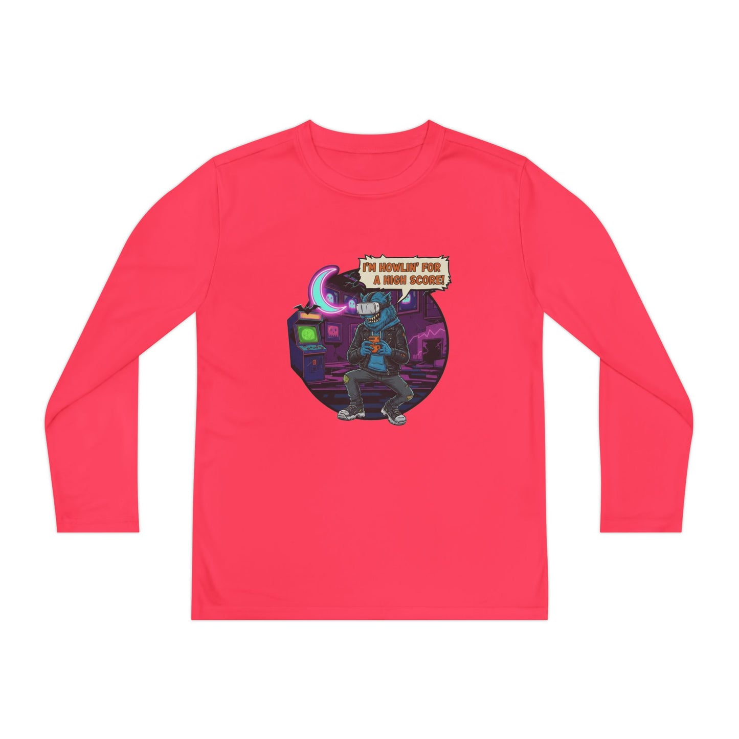 Youth Graphic Long Sleeve Tee - Cool Gamer Vibe, Perfect for Gaming Events, Birthdays, Holidays, Casual Wear, Gift Idea