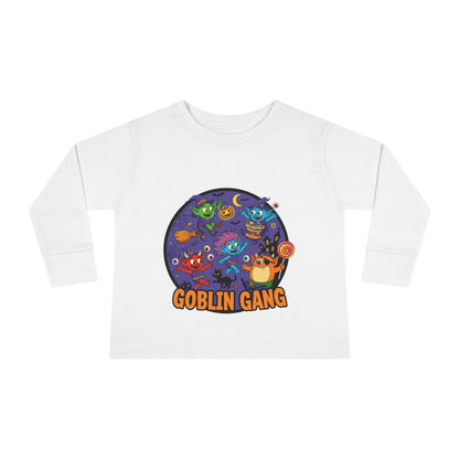 Goblin Gang Toddler Long Sleeve Tee - Fun Kids Shirt, Halloween Outfit, Birthday Gift, Playtime Apparel, Cute Toddler Fashion