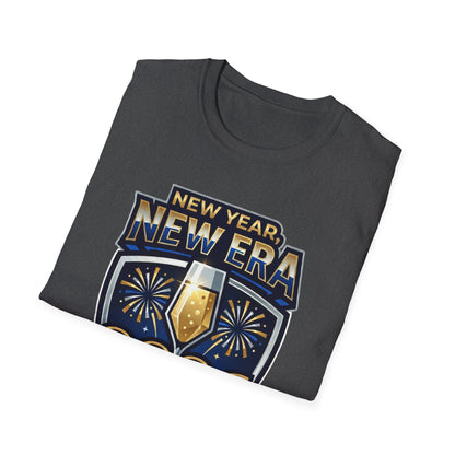 New Year 2026 T-Shirt – "New Year, New Era" Champagne & Fireworks Celebration Tee