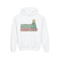 Kids youth Merry Christmas Hoodie — Pastel Tree Holiday Pullover