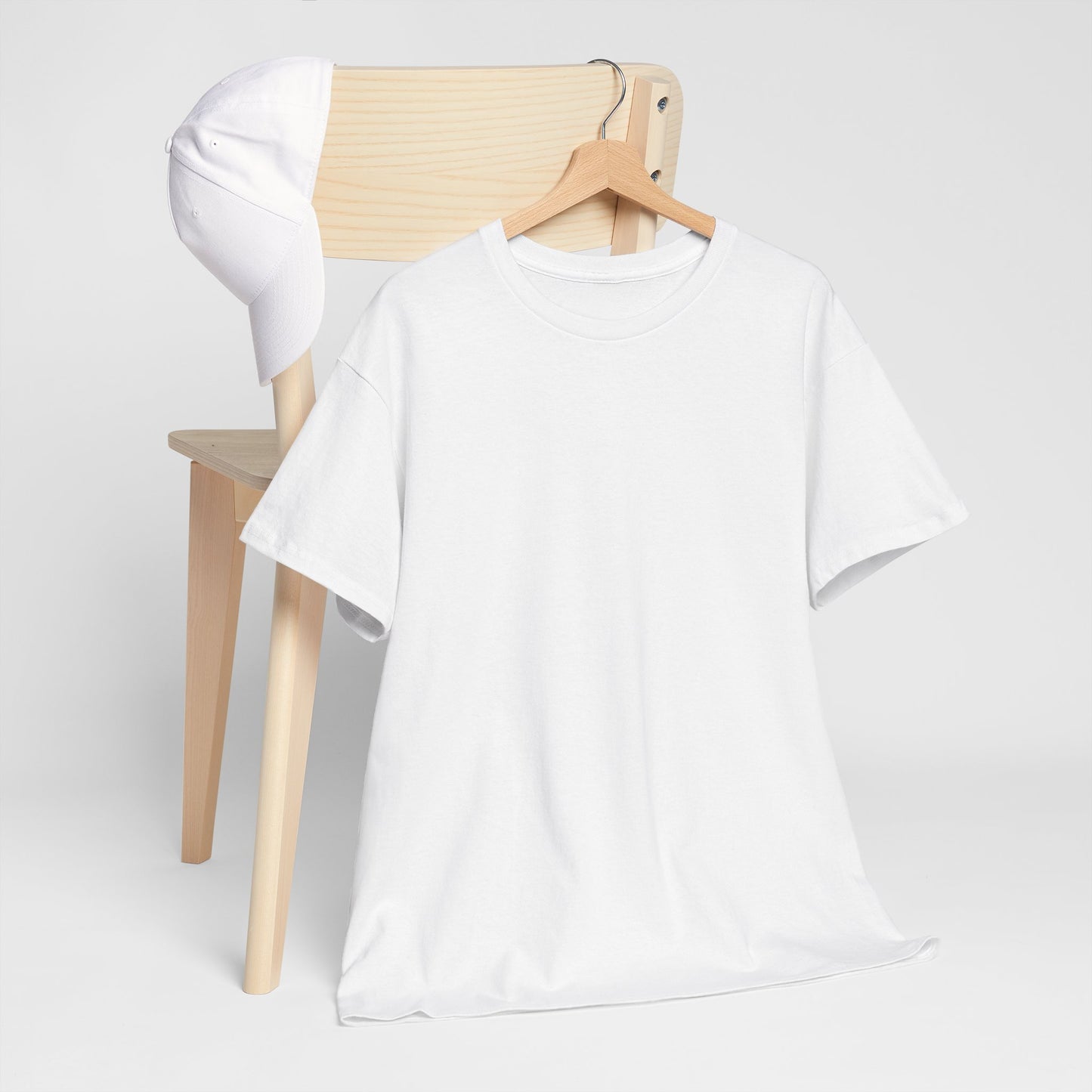 Women’s Casual white Heavy Cotton Tee - Perfect for Everyday Wear