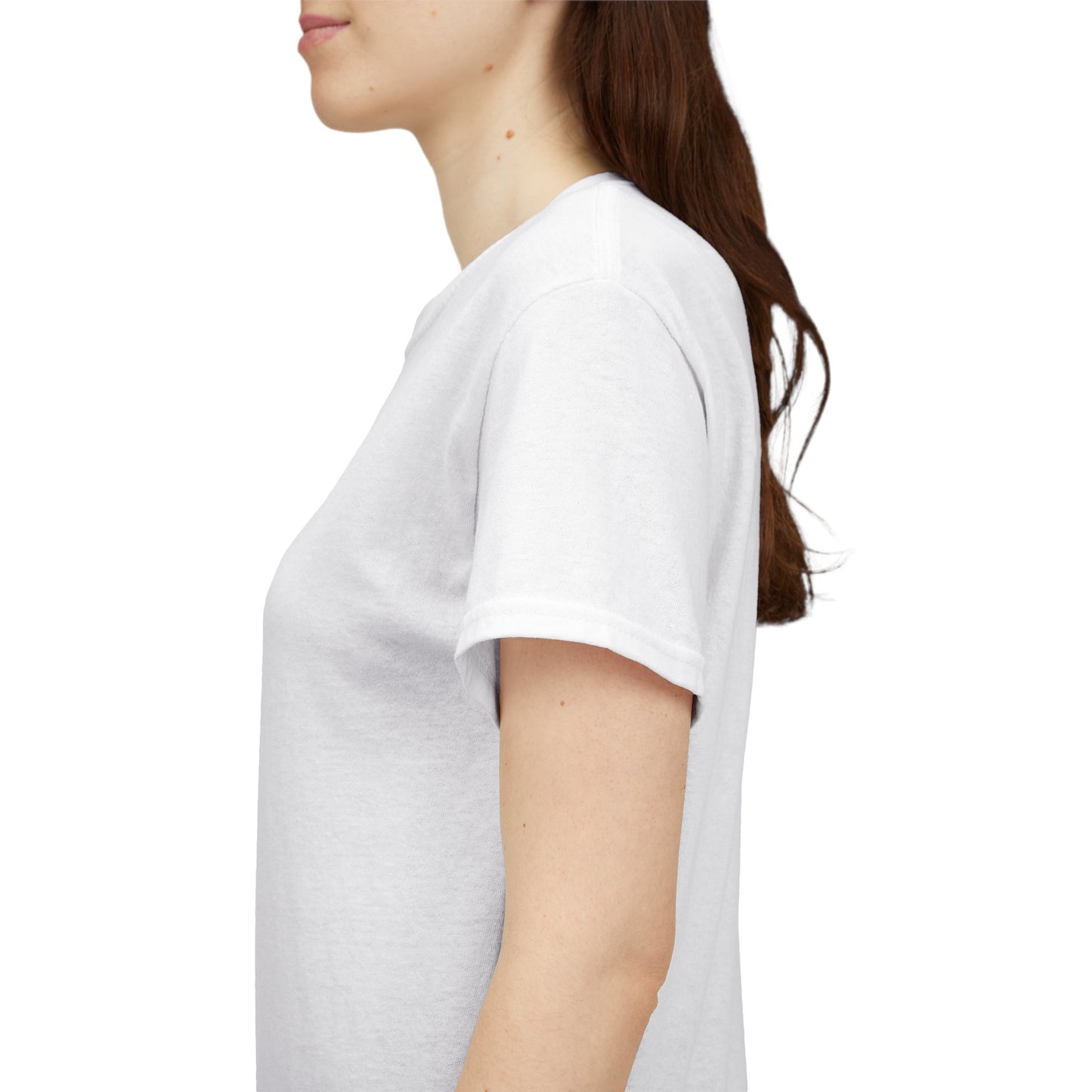 Women’s Casual white Heavy Cotton Tee - Perfect for Everyday Wear