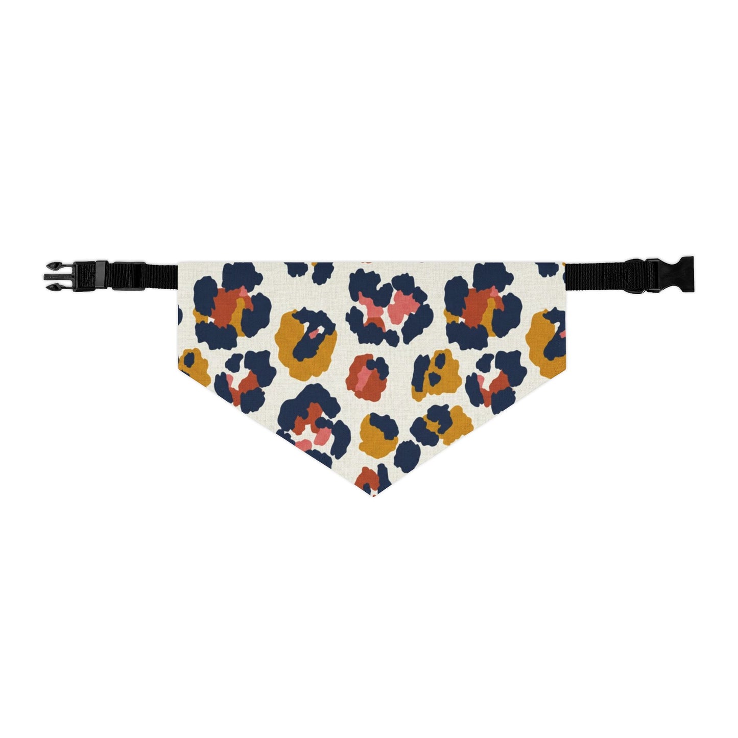 Leopard Print Pet Bandana Collar - Stylish and Comfortable Accessory for Dogs