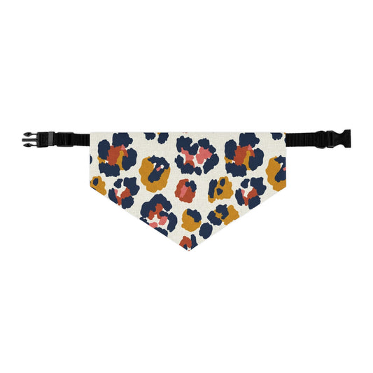 Leopard Print Pet Bandana Collar - Stylish and Comfortable Accessory for Dogs