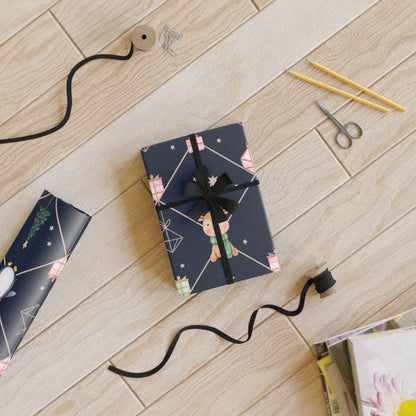 Festive Gift Wrapping Paper Roll for Holidays