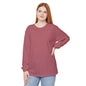 Women’s crimson, light pink Garment-Dyed Long Sleeve T-Shirt - Cozy Style for All Occasions