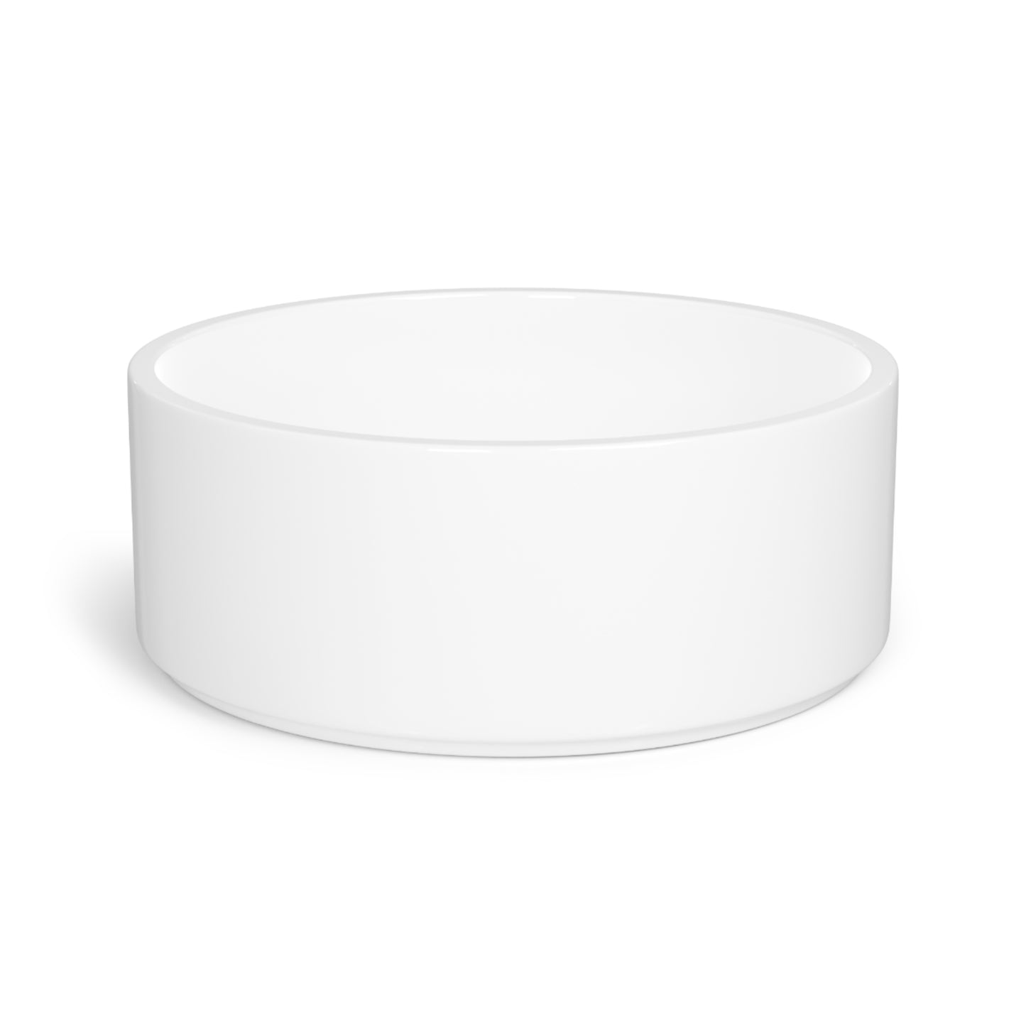 Paw Print Ceramic Pet Bowl — Iridescent Blue Purple Paw Pattern