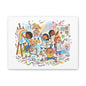 Kids Art Party Canvas — Colorful Children Painting Wall Art (free shipping)