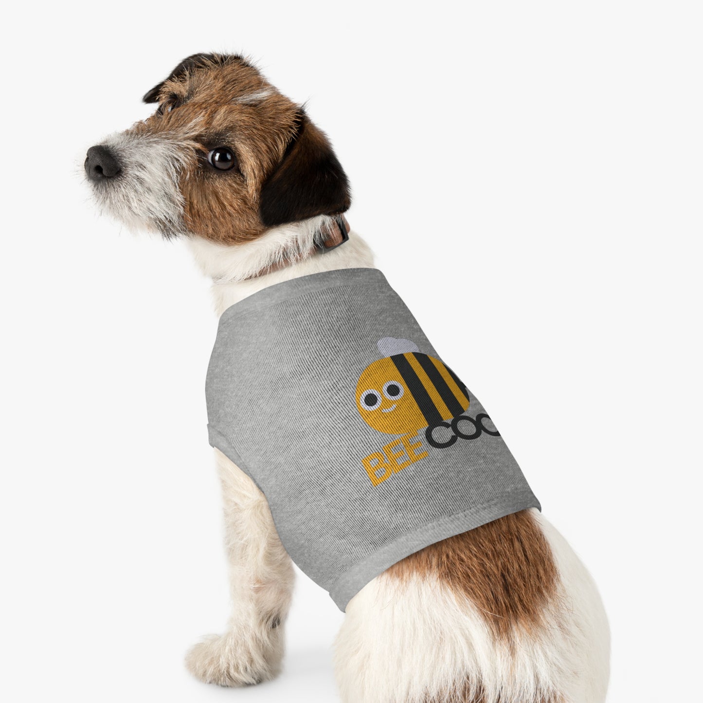 Bee Cool Pet Tank Top — Cute Yellow Bee Dog Shirt