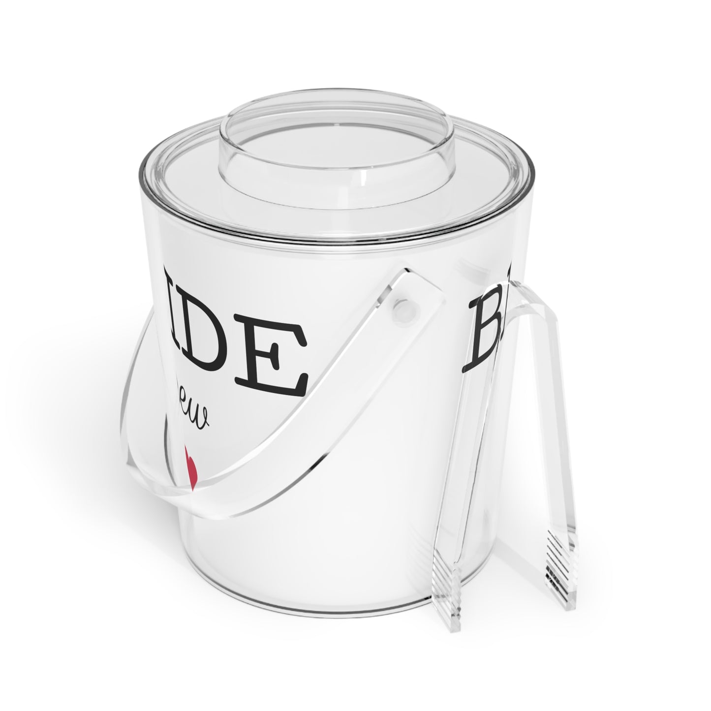 Bride Crew Ice Bucket with Tongs – Bachelorette Party Champagne Cooler