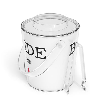 Bride Crew Ice Bucket with Tongs – Bachelorette Party Champagne Cooler