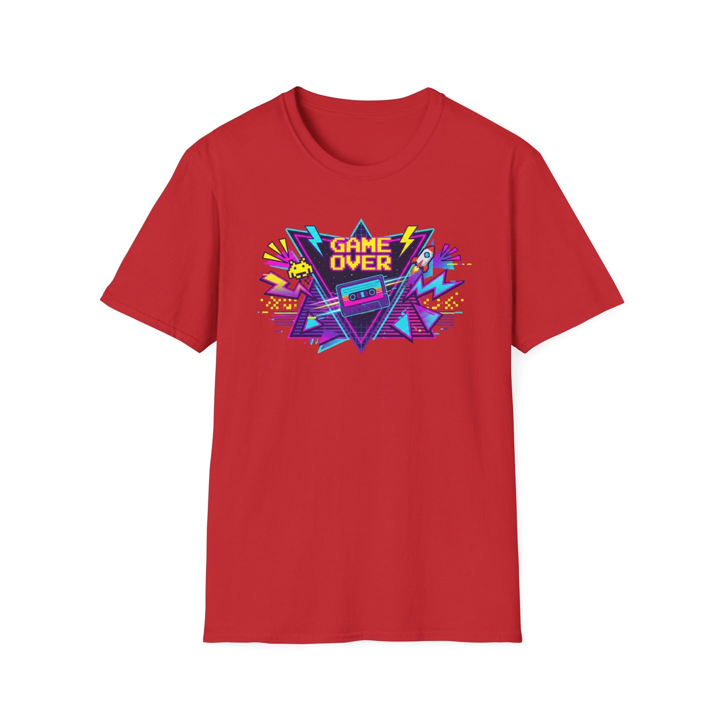 Retro 'Game Over' Graphic T-Shirt — 80s Arcade Gamer Tee