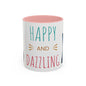 Happy and dazzling smoking cat Coffee Mug — "Happy and Dazzling" Cat Accent Mug (11/15oz) (free shipping)