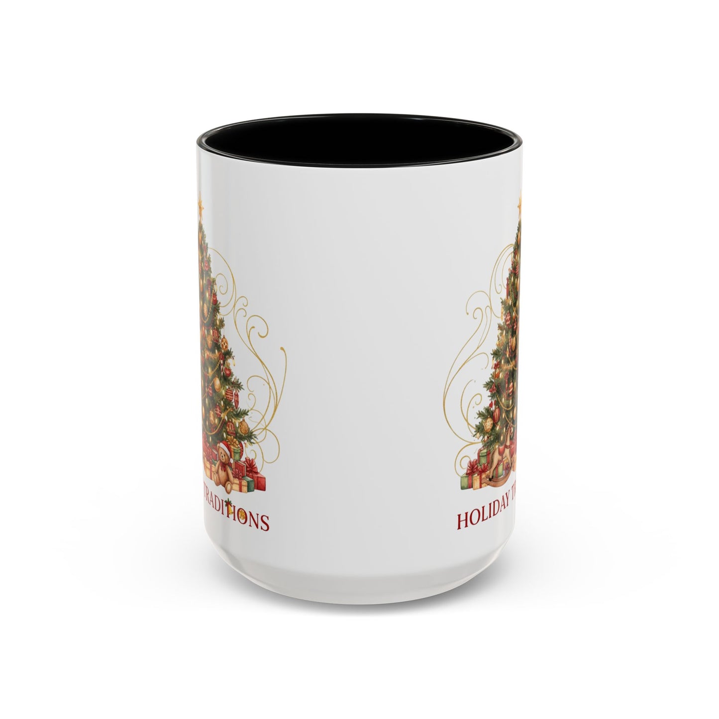 Holiday Traditions Christmas Tree Accent Coffee Mug (11/15oz)
