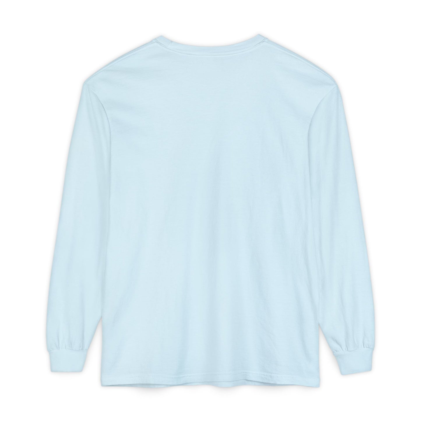 Women’s Chambray, Light blue Garment-Dyed Long Sleeve Tee - Casual Comfort for All Seasons