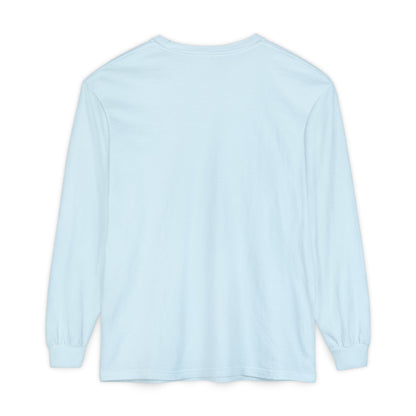 Women’s Chambray, Light blue Garment-Dyed Long Sleeve Tee - Casual Comfort for All Seasons