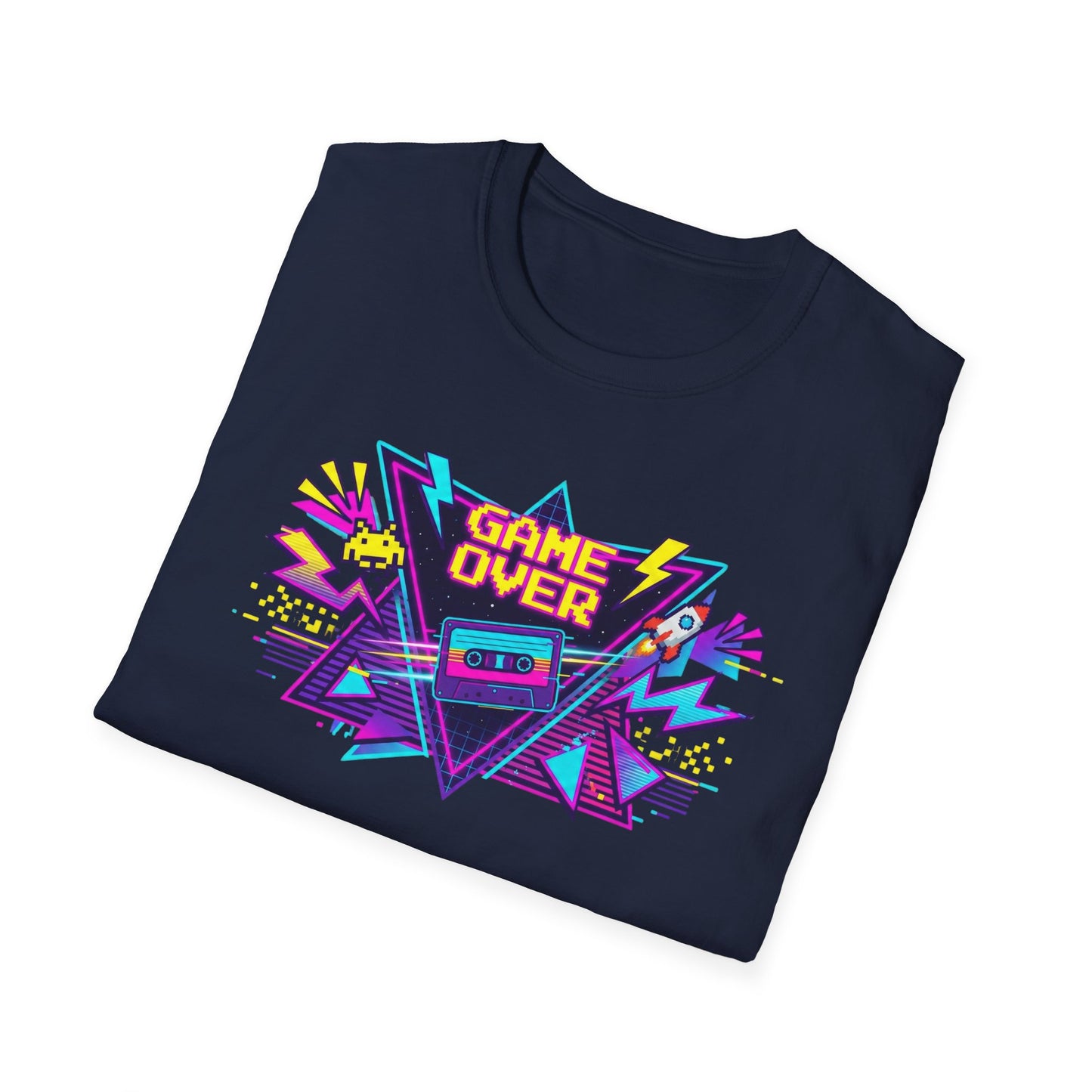 Retro 'Game Over' Graphic T-Shirt — 80s Arcade Gamer Tee