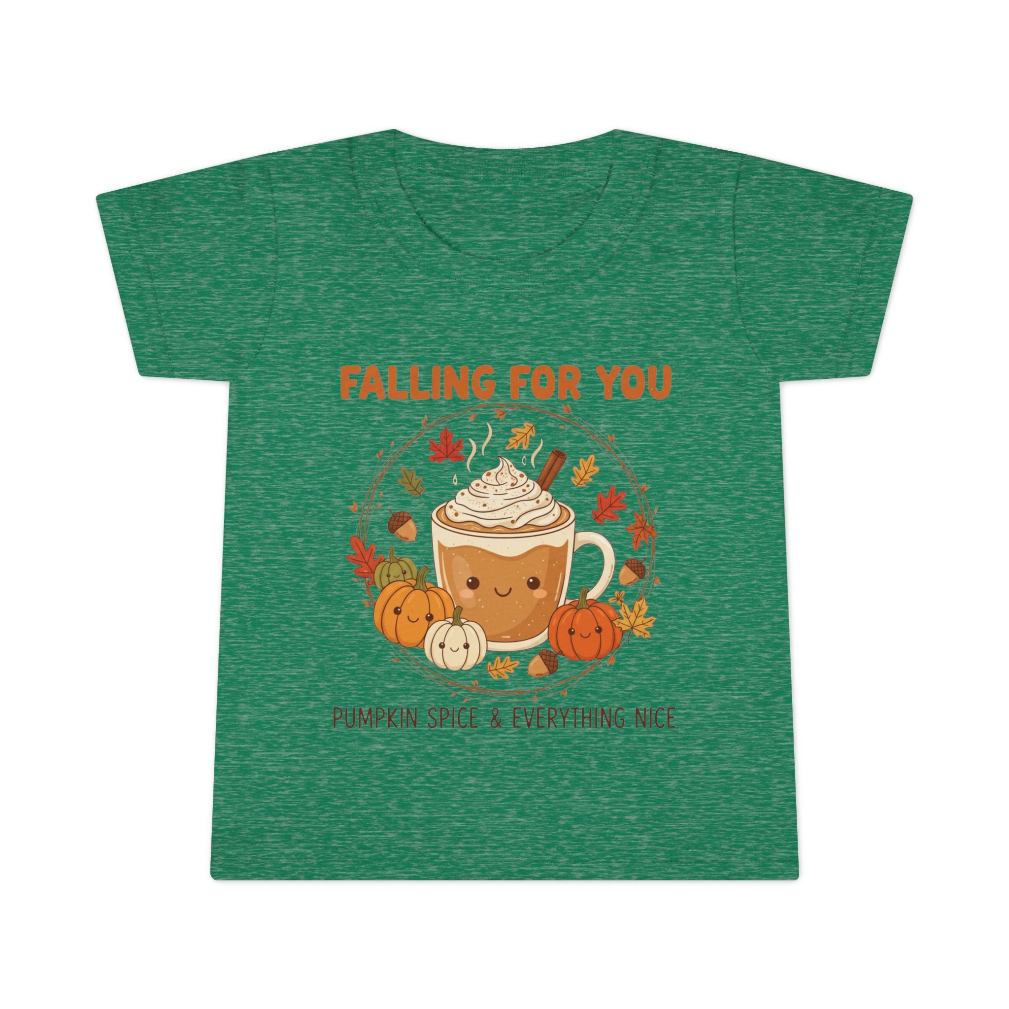 Fall-Themed Toddler T-Shirt, Cute Autumn Tee, Pumpkin Spice Fun, Thanksgiving Outfit, Seasonal Kids Apparel